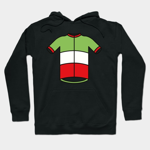 Italian Cycling Jersey Hoodie by Radradrad